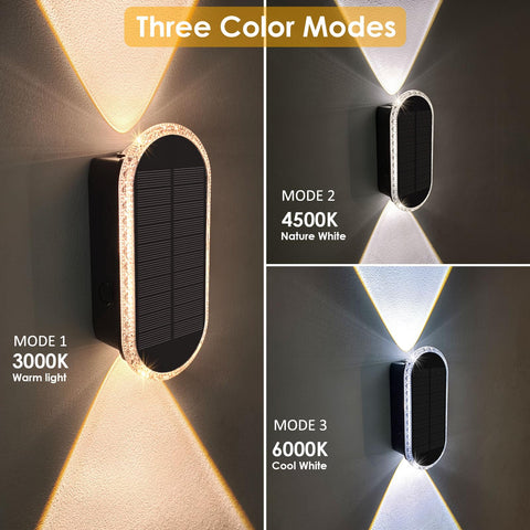 LIANGLOME solar fence lights three modes for ambience and safety.
