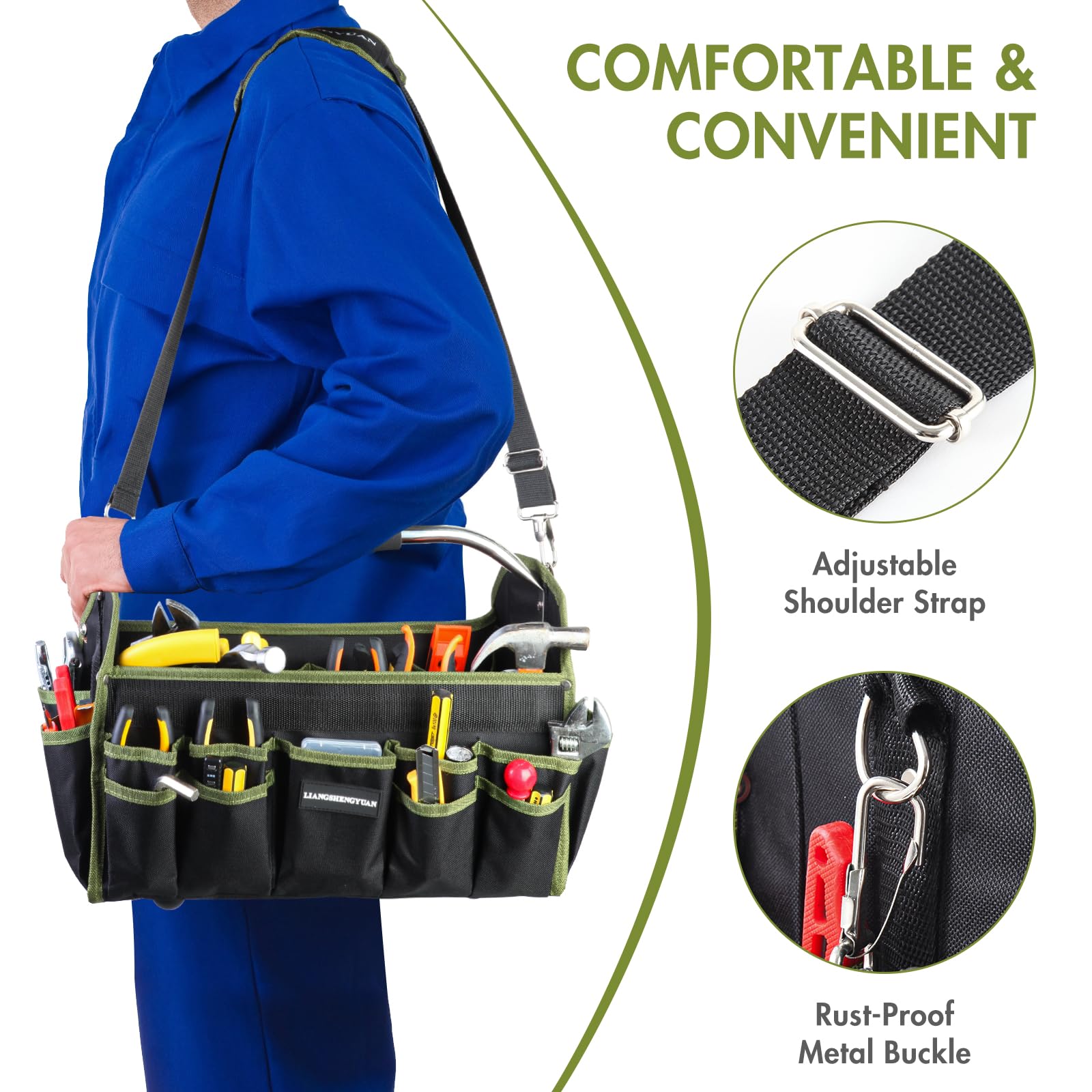 LIANGSHENGYUAN large-capacity organizer for sorting wrenches, screwdrivers, and pliers