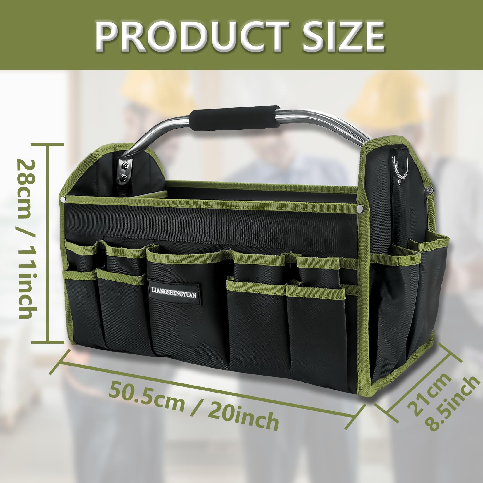Carrying by hand or shoulder strap suits electricians.