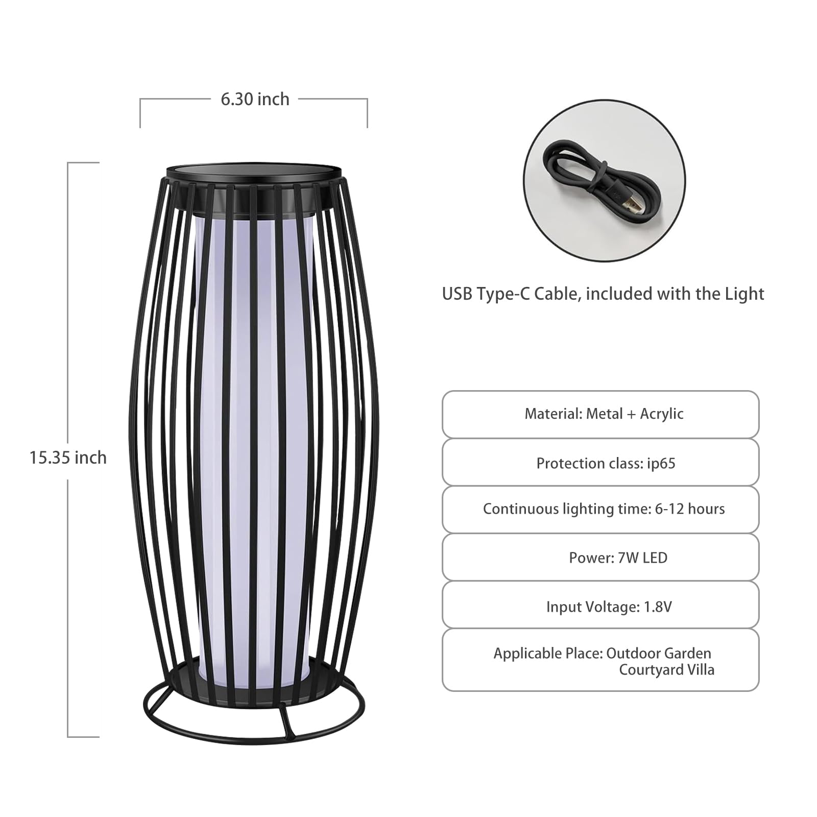 LIANGTUKING porch lantern with automatic dusk-to-dawn operation