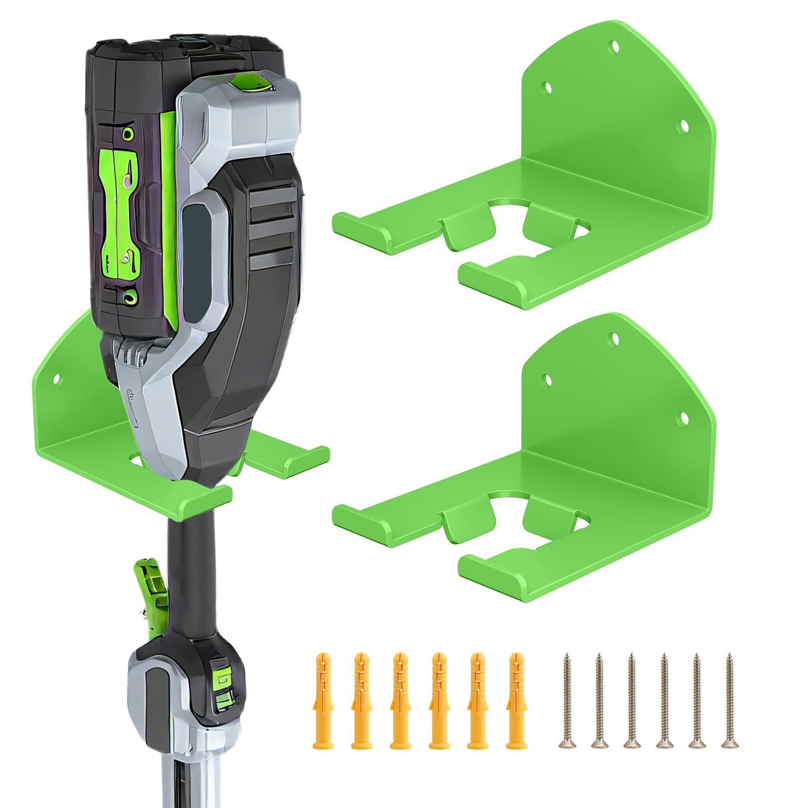 Liantaul power tool organizer wall mount keeps mower handles off the floor