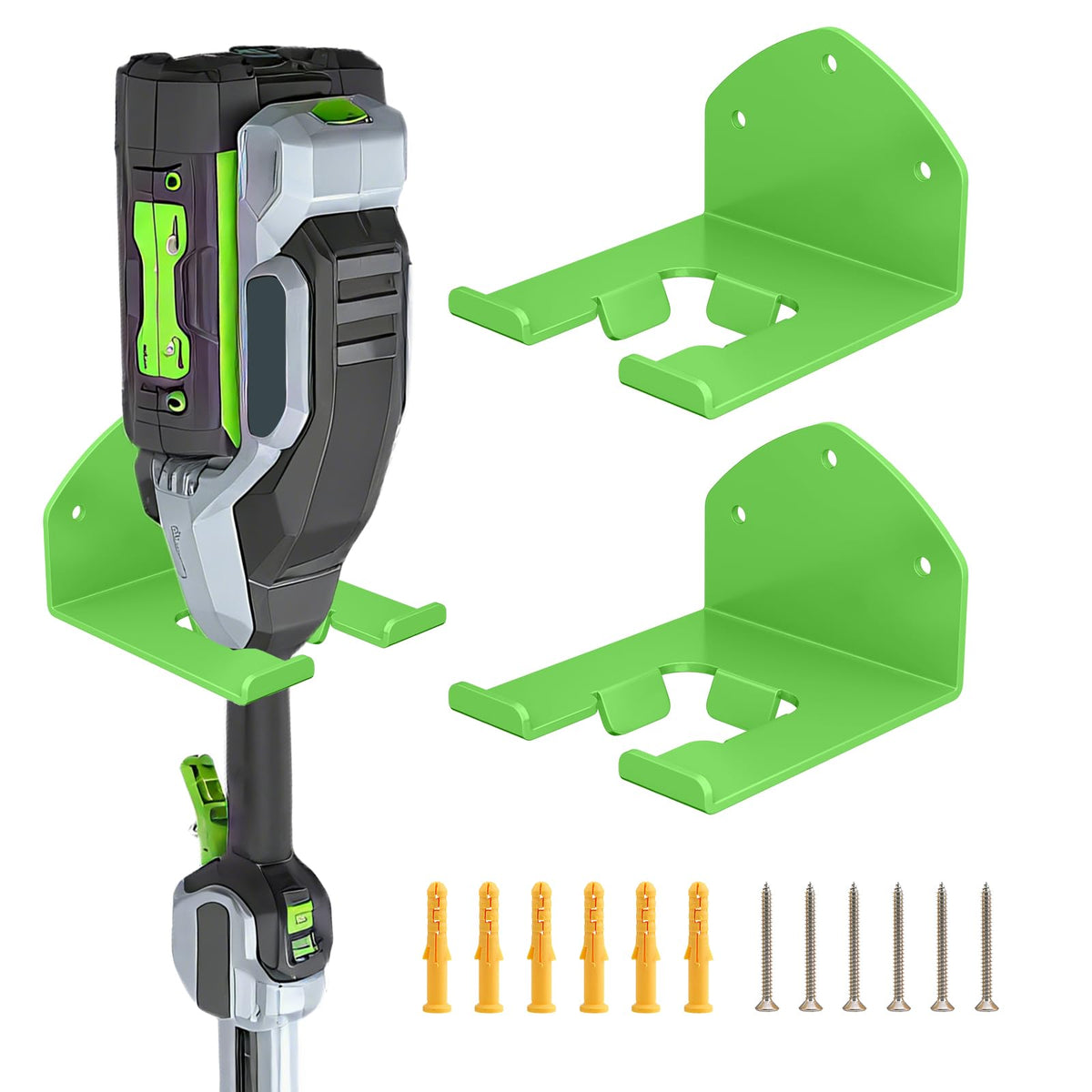 Liantaul power tool organizer wall mount keeps mower handles off the floor