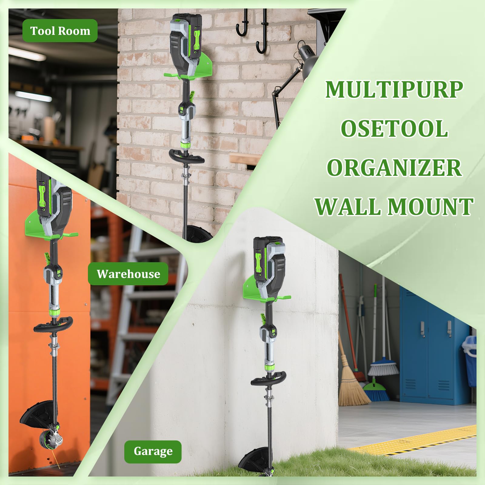 Liantaul trimmer rack for EGO Power+ string trimmer holds it securely
