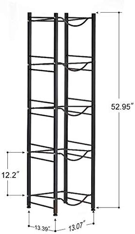 LIANTRAL 5-tier rack in an office break room keeps jugs accessible and organized.