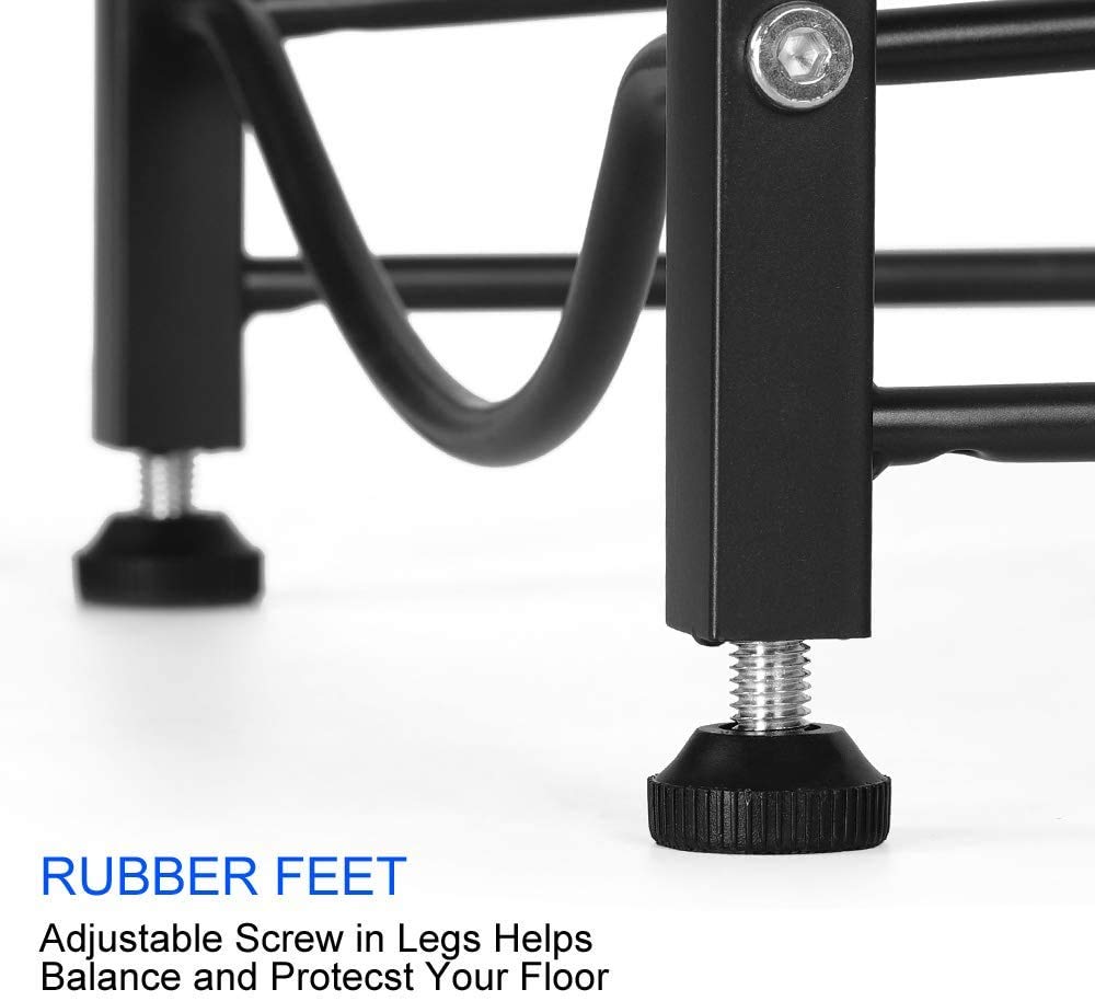 LIANTRAL water jug rack rubber feet protect floors while keeping jugs off the ground.