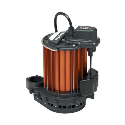 Liberty Pumps 237 submersible sump pump motor housing illustrating durable, cool-running construction.