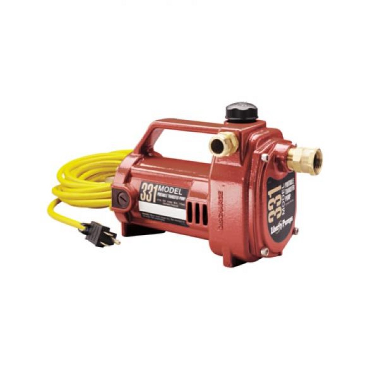 Liberty Pumps 331 portable transfer pump for quick water transfer and pressure boost.