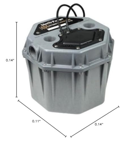 Liberty 404 drain-pump-system shows quick install and automatic operation for basins.