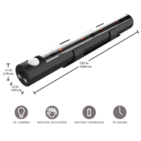 Liberty Safe Brightview motion sensor activates automatically for hands-free interior lighting