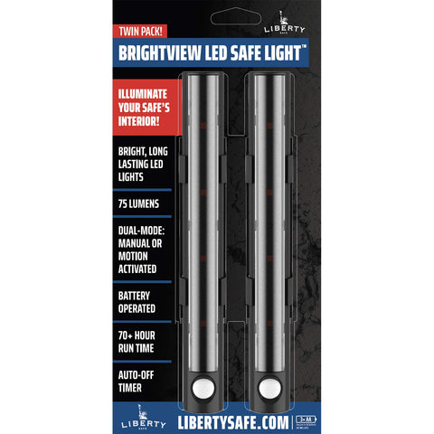 Liberty Safe Brightview tap lens lets you turn the light on or off instantly