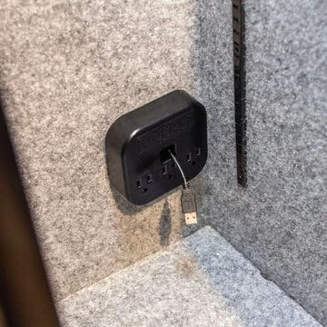Installed kit enables powering lights and chargers inside the safe.