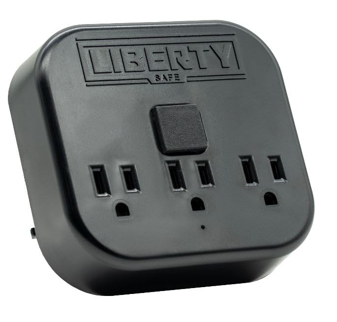 Liberty Safe wire-duct hole routes cables neatly while preserving data speeds.