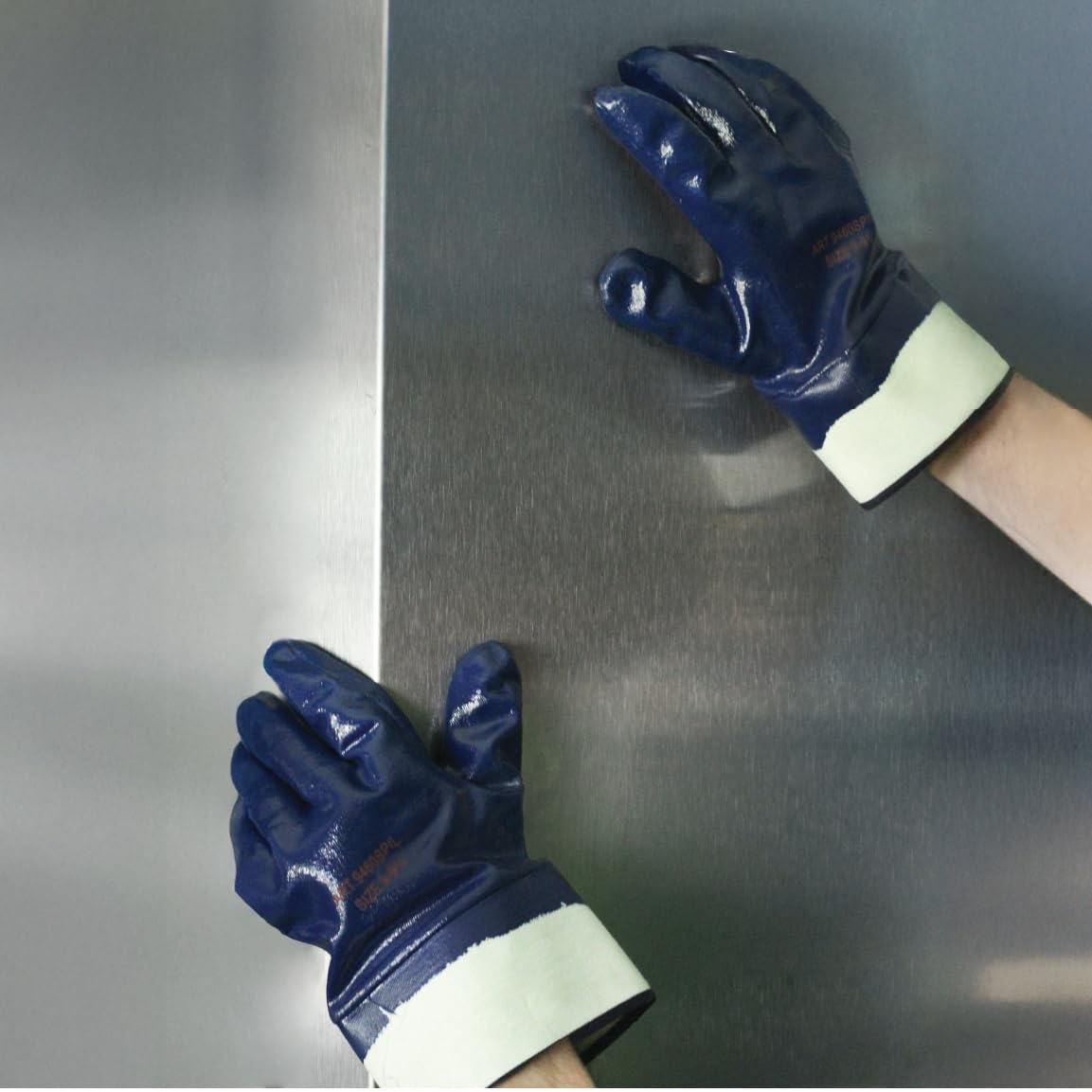Liberty Safety 9460SP nitrile gloves offering oil-resistant grip for oily, wet, or dry conditions.