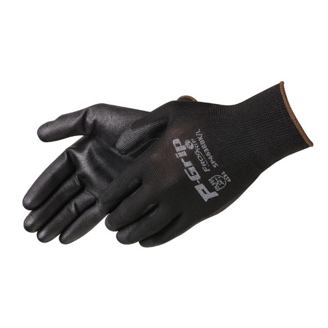 Liberty Safety SP4638BK glove with polyurethane palm coating for secure grip in dry conditions