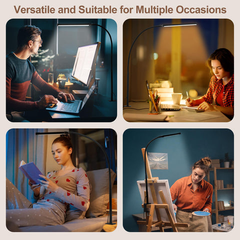 LIBORA LED desk lamp offering 3 modes and 10 brightness levels for tasks