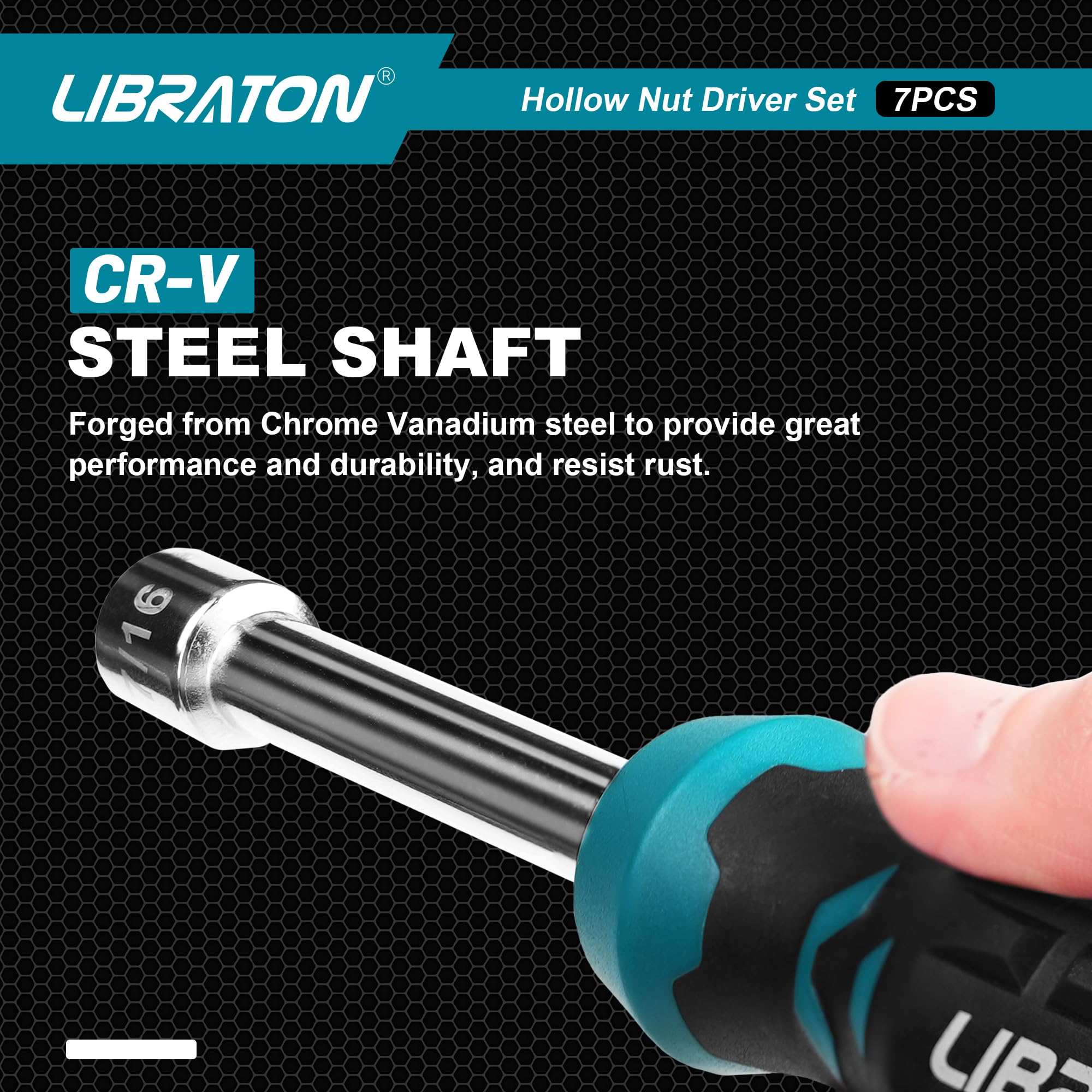LIBRATON Cr-V hollow body for durability and rust resistance