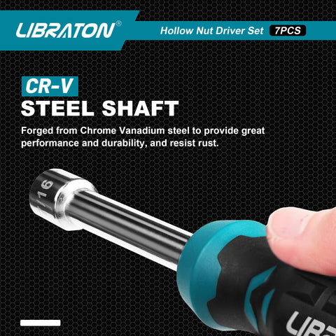LIBRATON Cr-V hollow body for durability and rust resistance