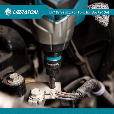LIBRATON 6-inch sockets enabling deep access to recessed fasteners.