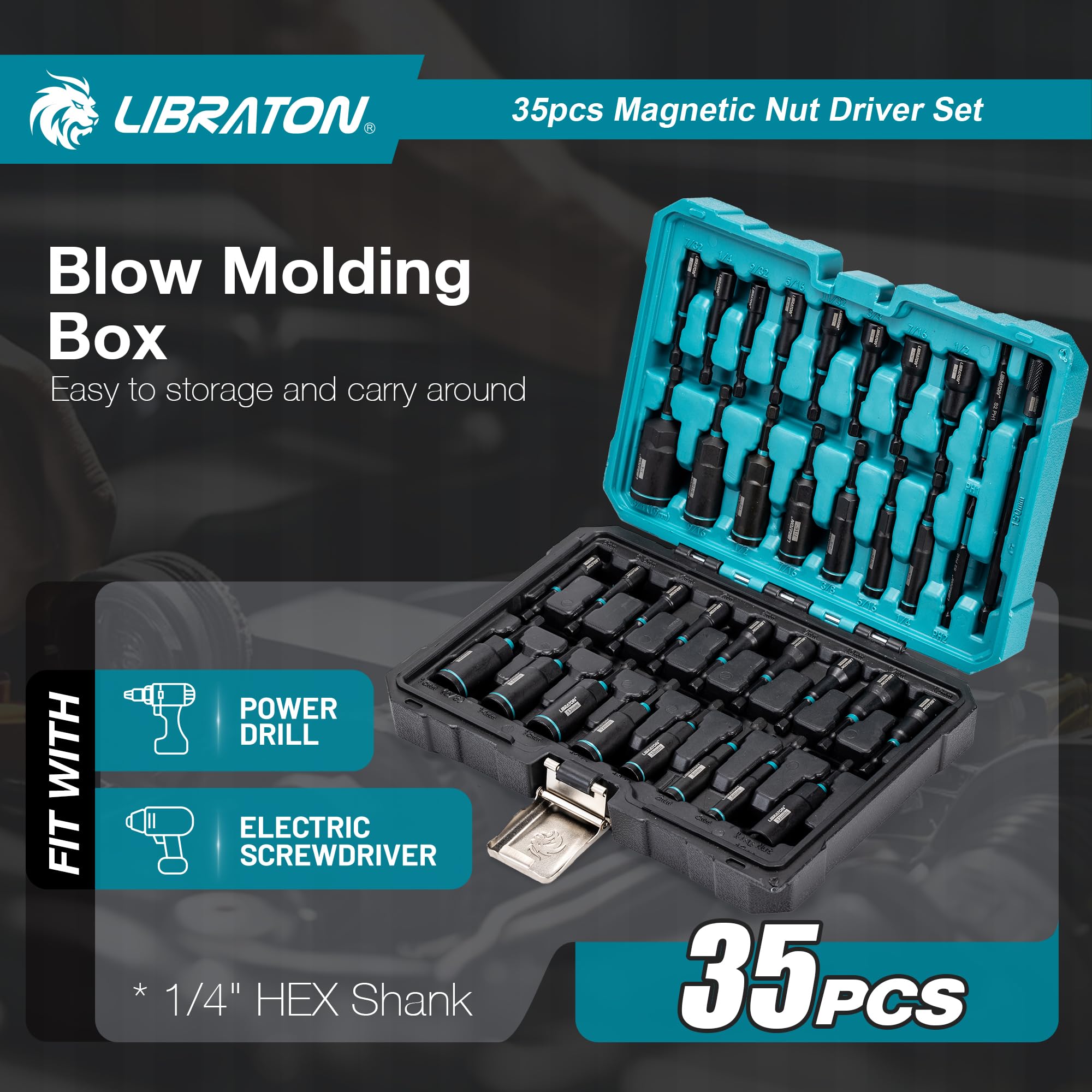 LIBRATON PH1 and PH2 drill bits included for precise drilling