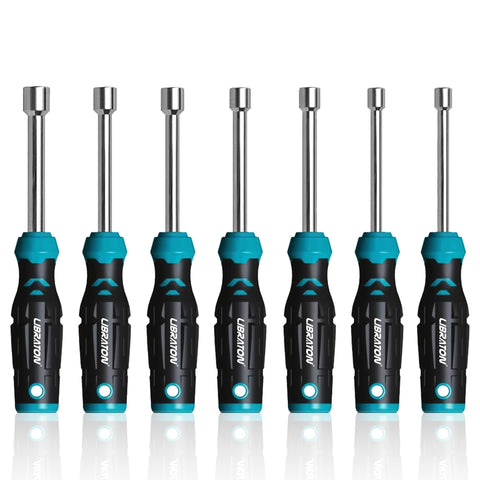 LIBRATON hollow nut driver set SAE 7 pieces with long reach