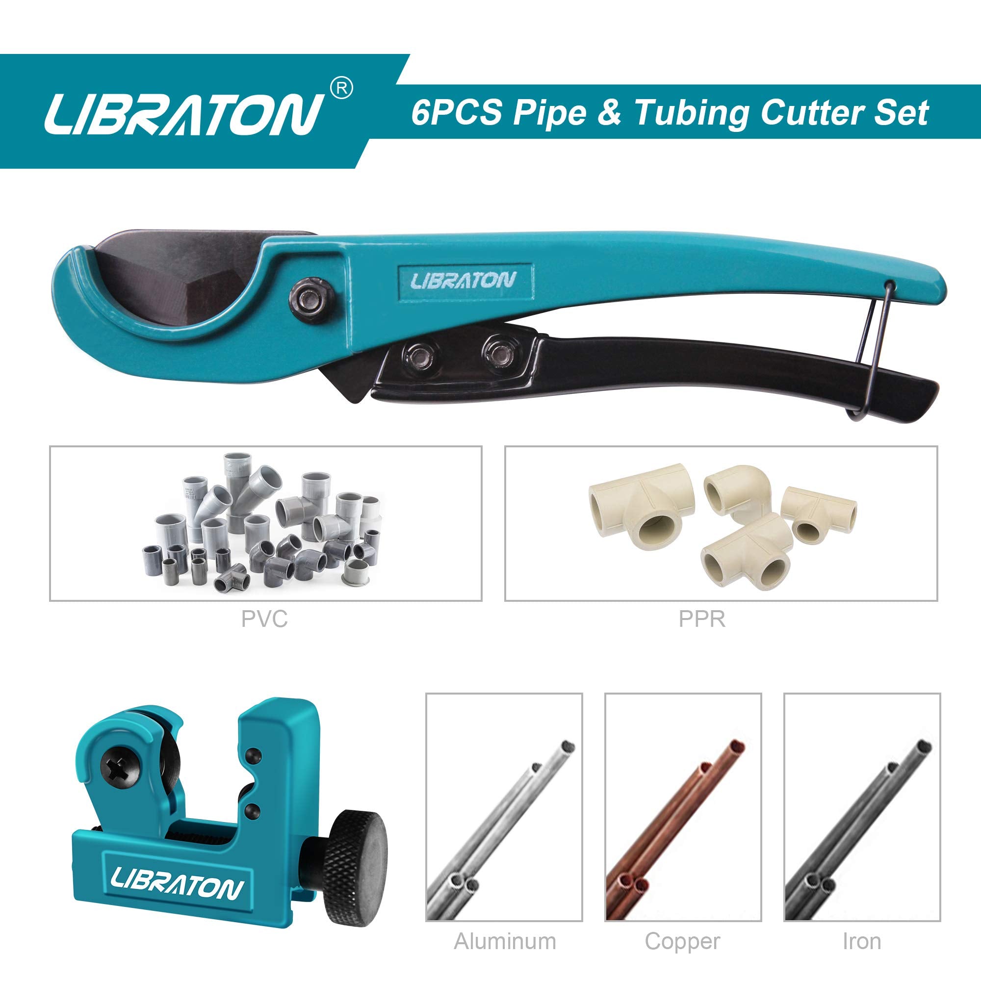 LIBRATON mini tube cutter in action for tight spaces