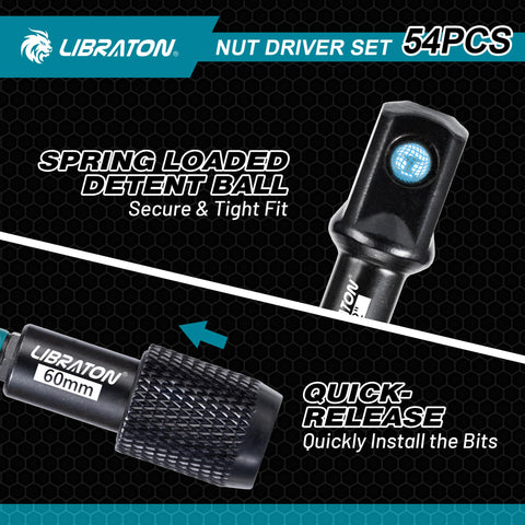 LIBRATON 2-inch bits reach deeper fasteners with ease.