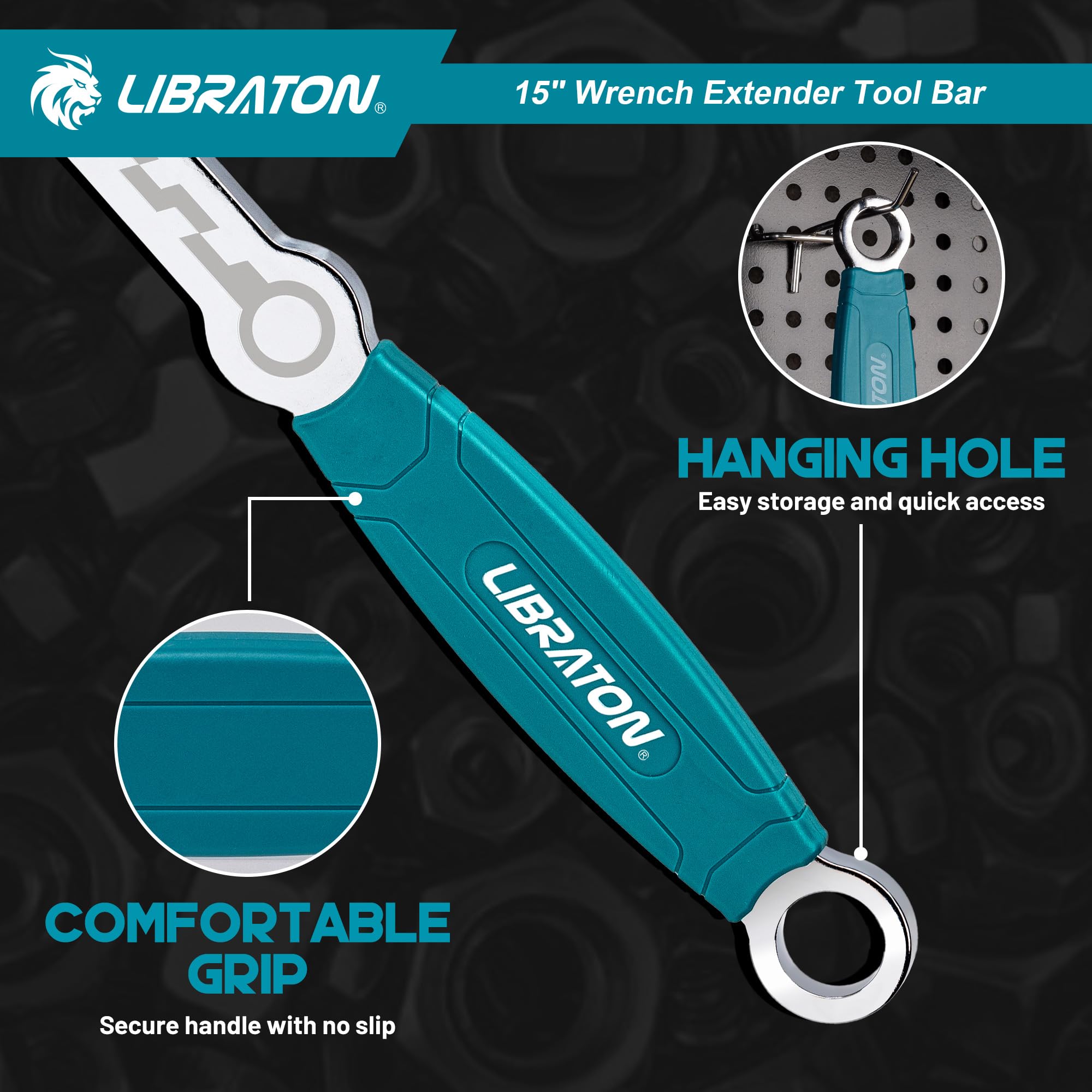 LIBRATON over-molded non-slip grip for precise control