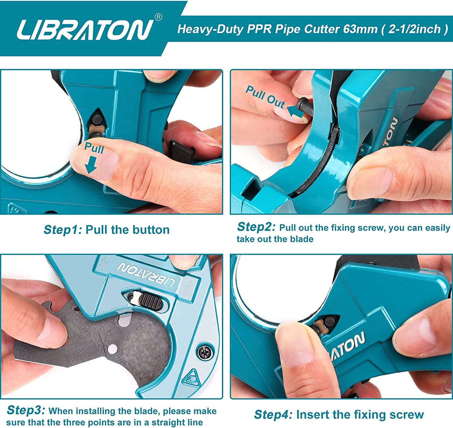 LIBRATON safety lock keeps the tool closed when not in use.