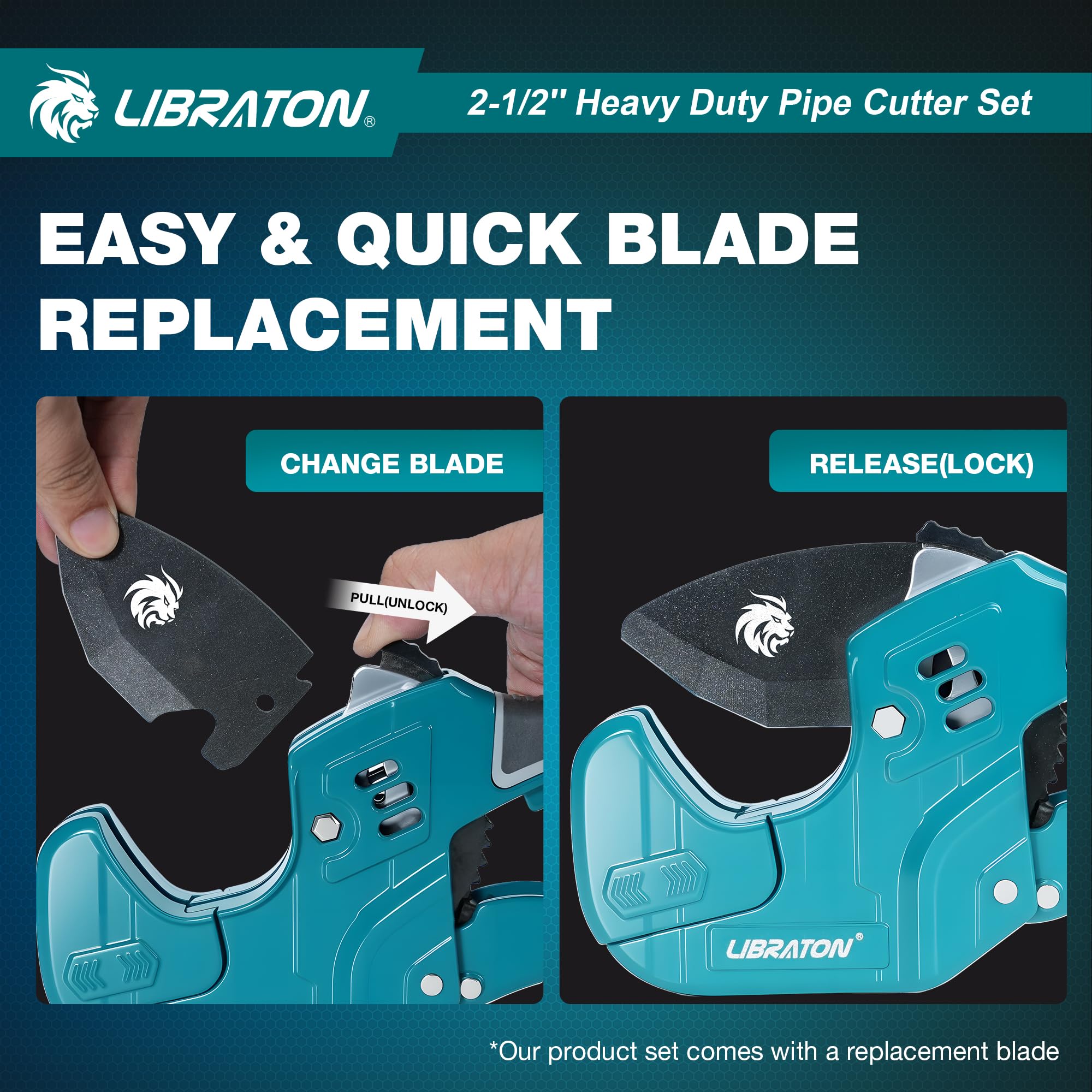 LIBRATON V-shaped blade tip enables quick penetration and fast cuts