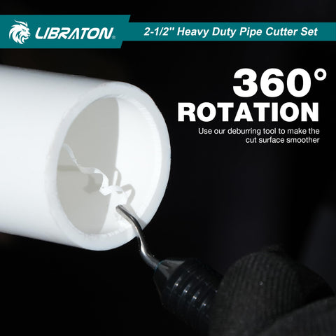 LIBRATON included deburring tool smooths edges after trimming