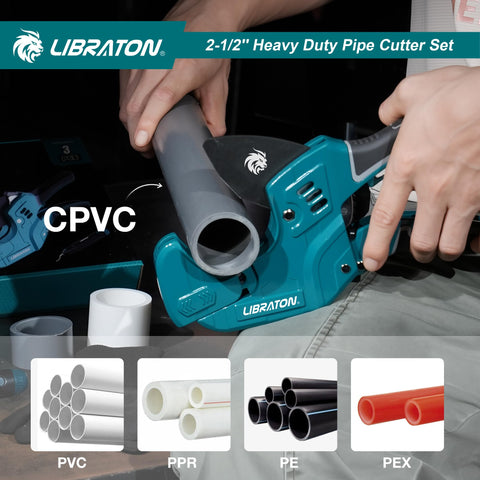 LIBRATON handles pipes up to 2-1/2 inches for varied jobs