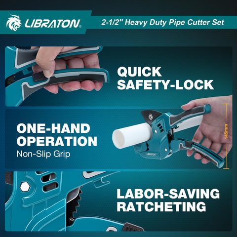 LIBRATON ergonomic ratchet handle enables one handed operation