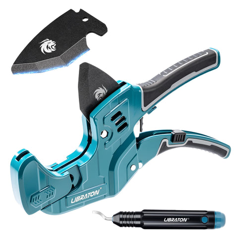 LIBRATON PVC pipe cutter front view shows durable, precise cuts
