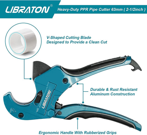 LIBRATON quick-change blade system enables tool-free blade swaps in seconds.