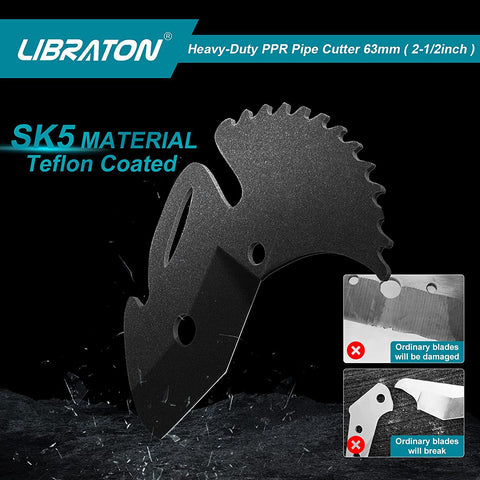 LIBRATON straight-cut guide helps ensure clean, perpendicular cuts.