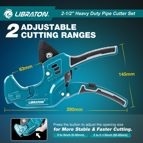 LIBRATON two cutting ranges display versatile sizing for pipes