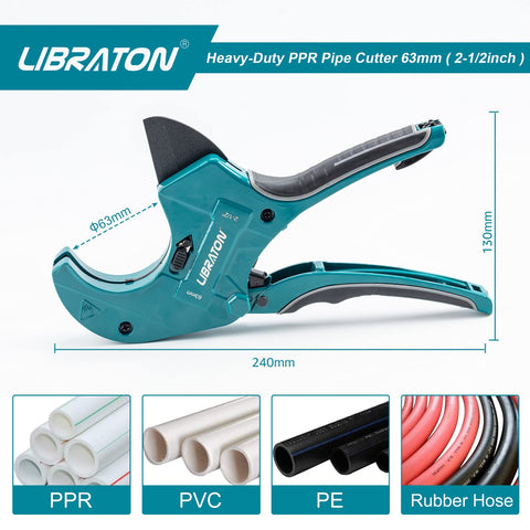 LIBRATON PVC pipe cutter 12-month warranty and responsive support