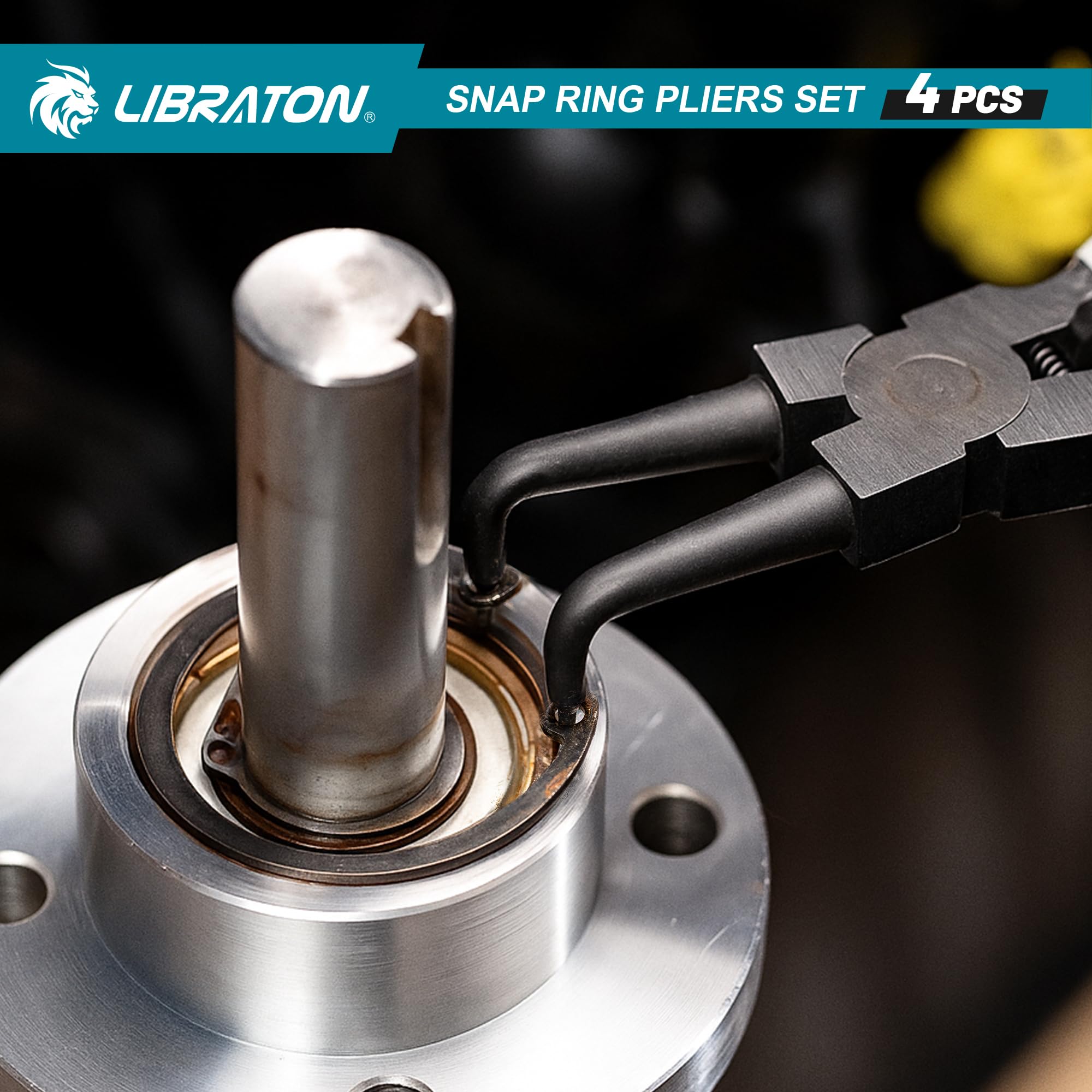 LIBRATON Snap Ring Pliers storage bag included, keeps tools organized.
