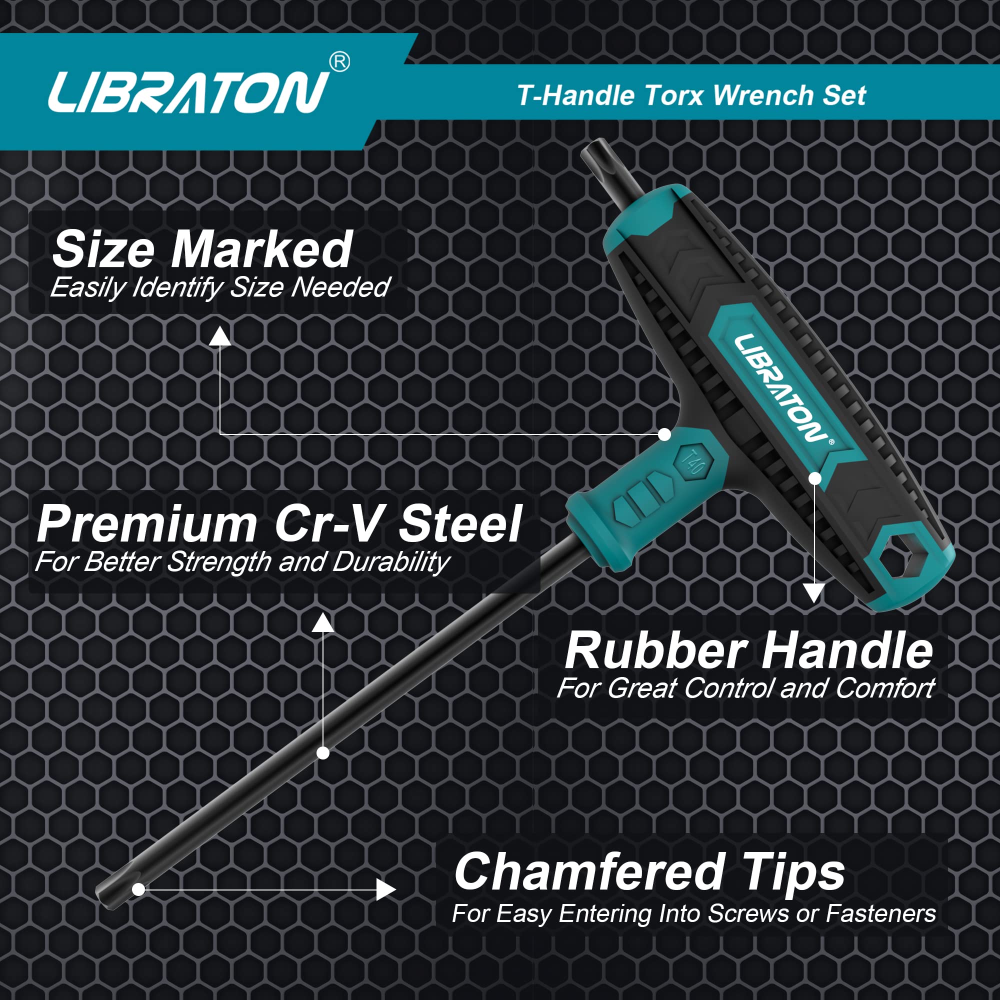 LIBRATON black rust-resistant finish protects wrenches in tough environments.