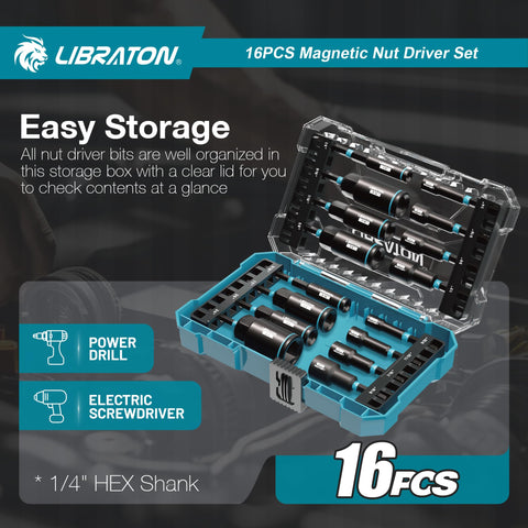 LIBRATON organized kit shown with clear lid visibility