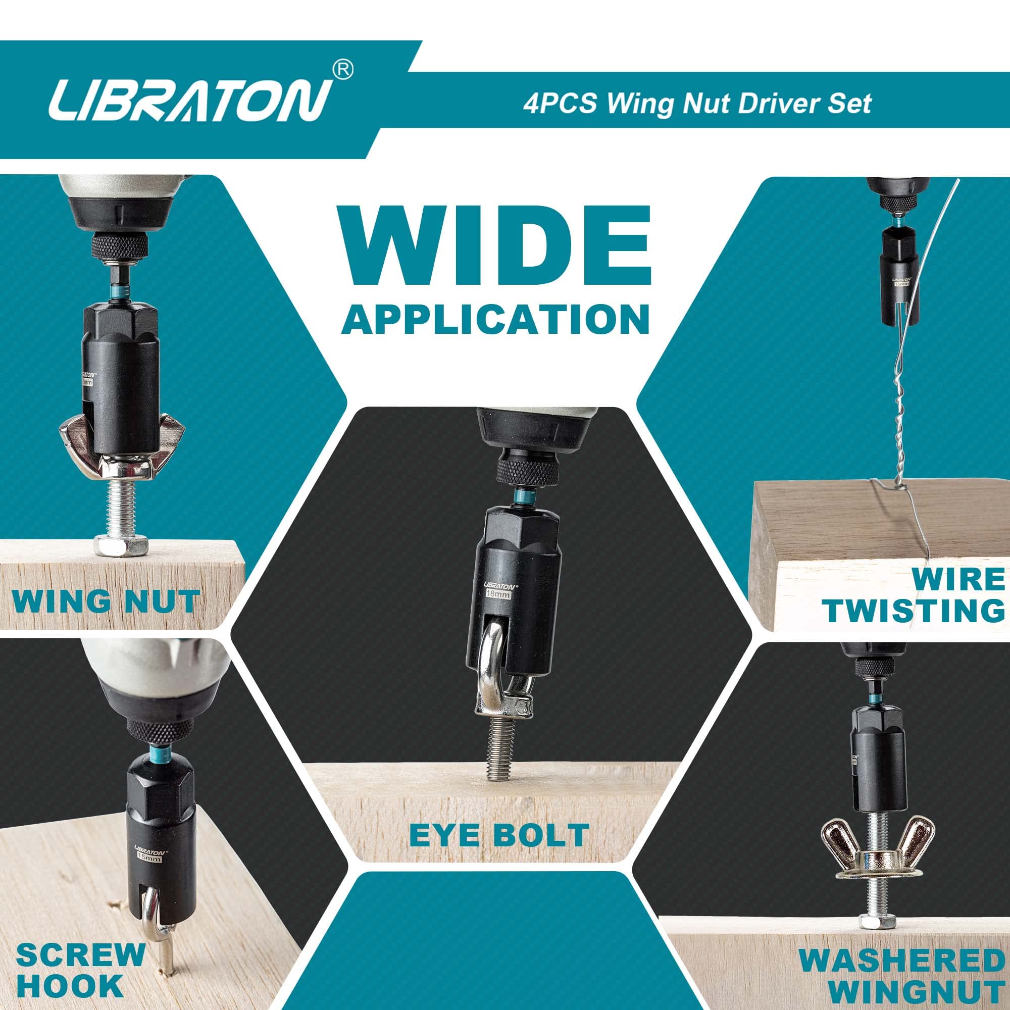LIBRATON Cr-V steel construction ensures durability for repeated use.