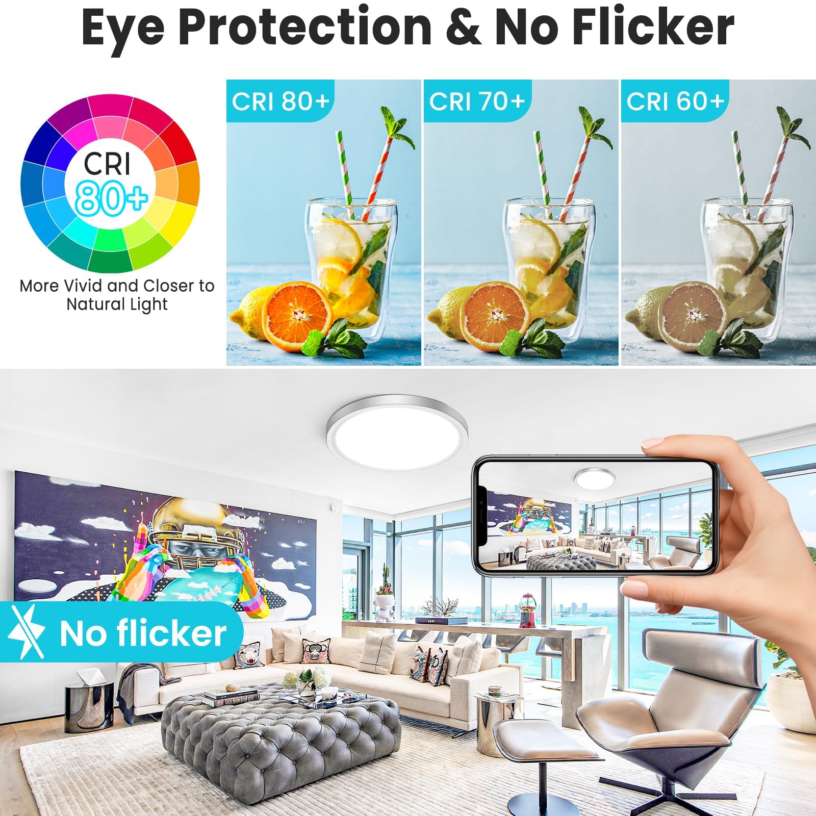 Libtit 3-color temperature option lets you tailor warmth for any mood.