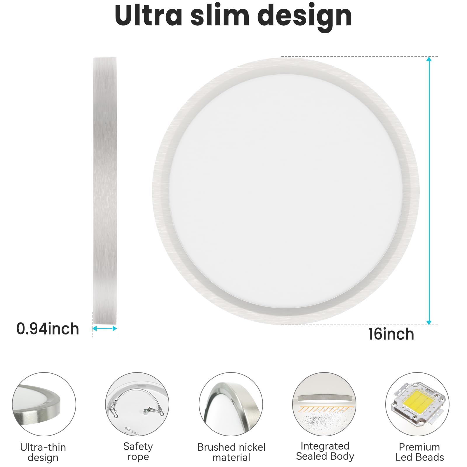 Libtit 3k-4k-6k adjustable color temperature for versatile spaces.