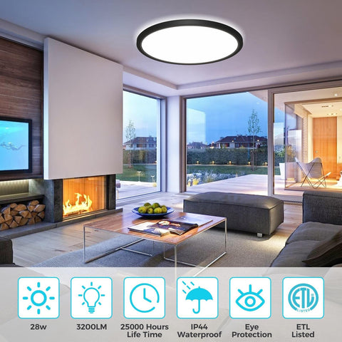libtit 6-pack LED ceiling lights package, value-friendly kit for quick upgrades