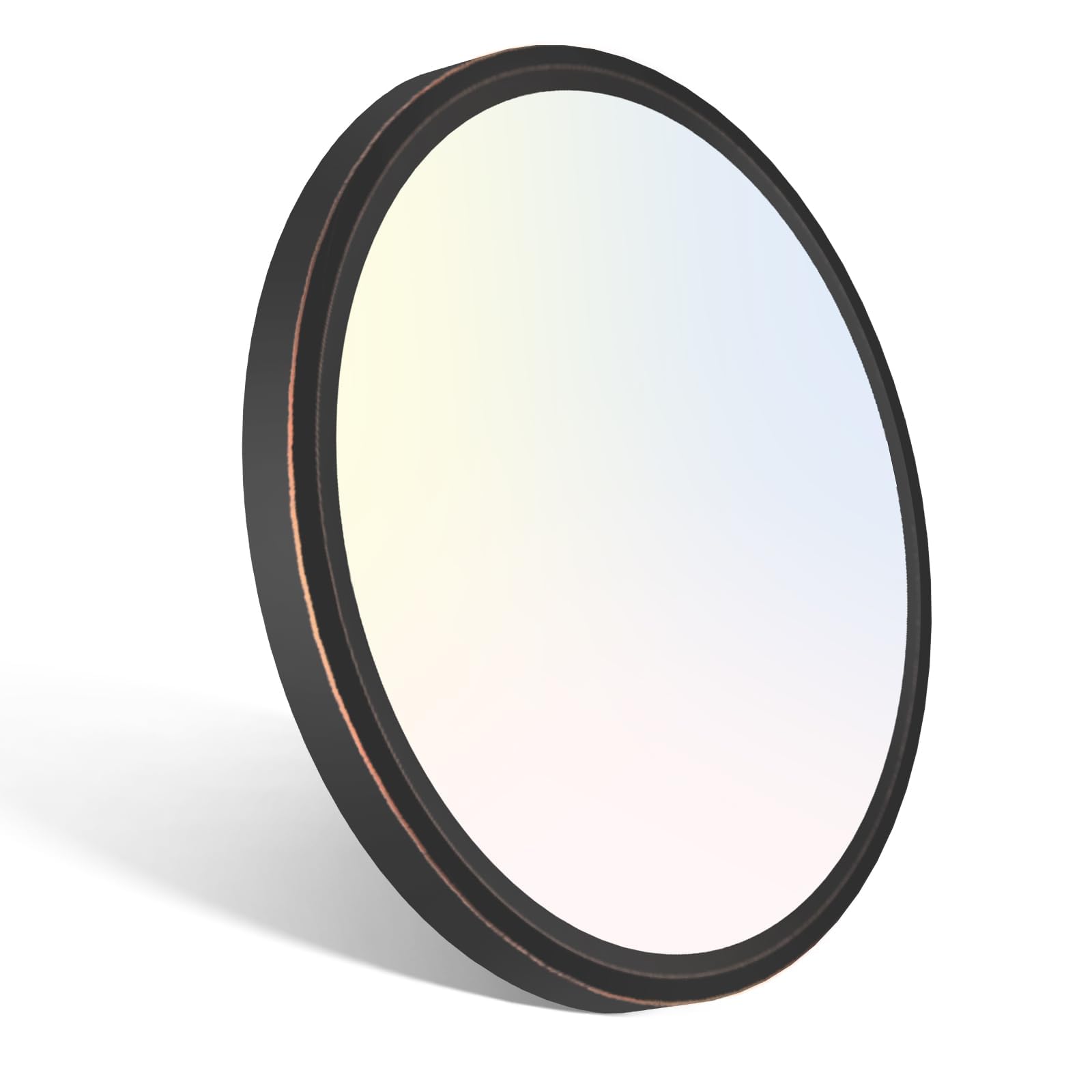 Libtit 7-inch bronze flush mount front view emphasizes space-saving, stylish ceiling lighting.