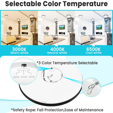 Libtit 3-color temperature options demonstrate flexible lighting for bedrooms or kitchens.