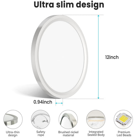Energy-efficient 28W fixture delivers 3200 lumens with low power usage.