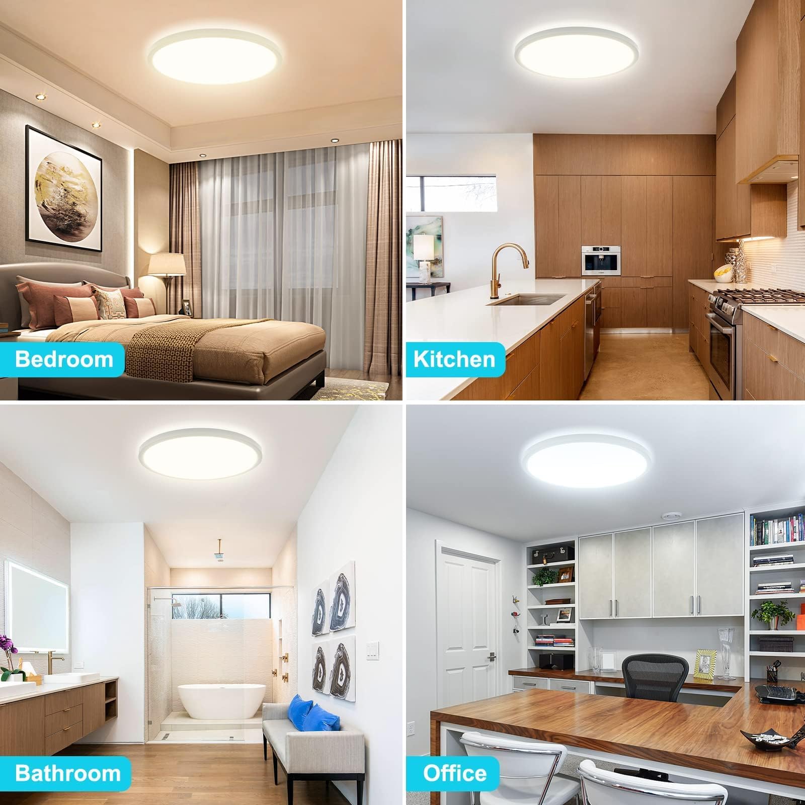 libtit energy-efficient ceiling light, overall room illumination with low heat.