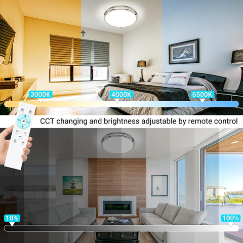 libtit remote controlled dimmable LED ceiling light for effortless mood shifts