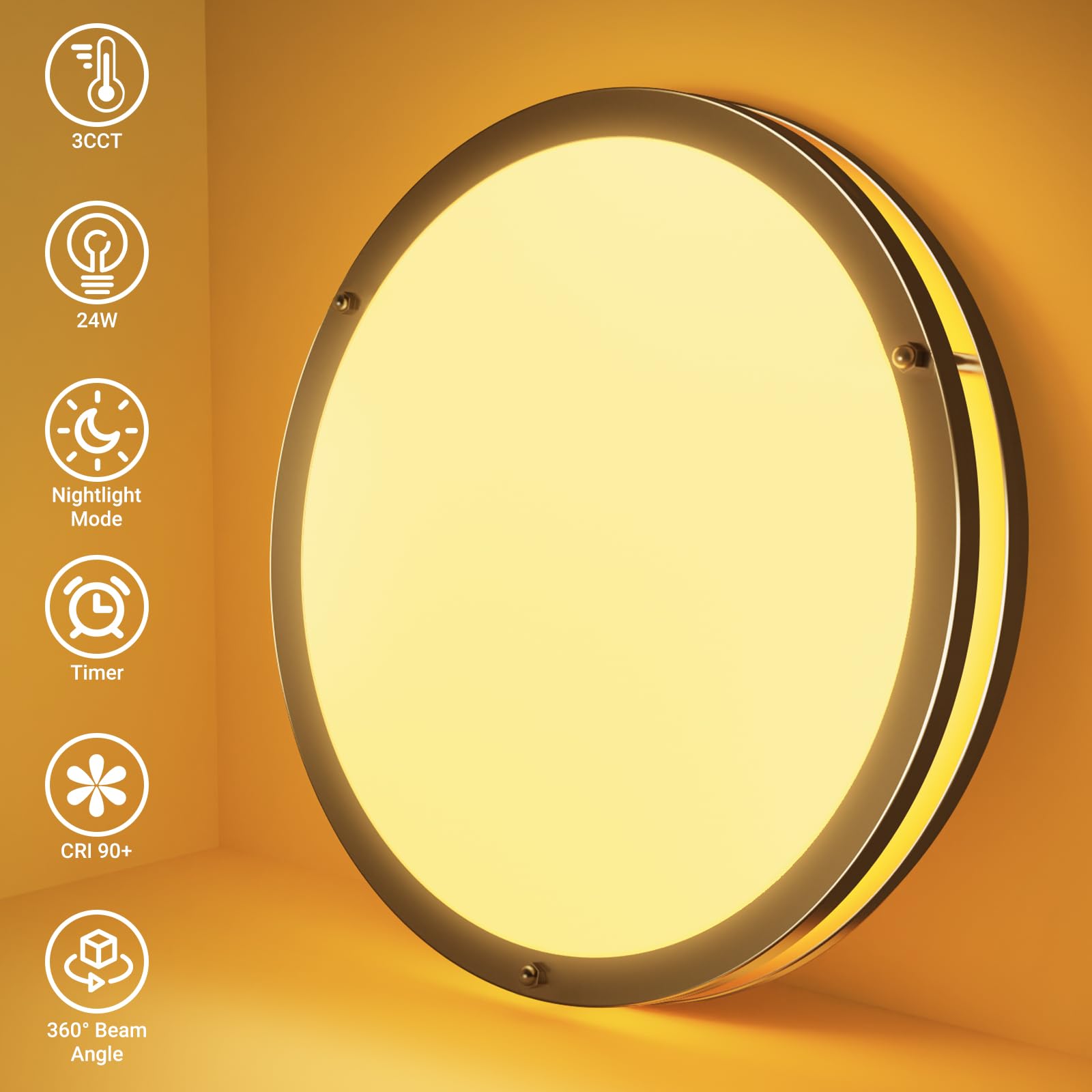 Libtit timer function ceiling light for automatic off after set duration.